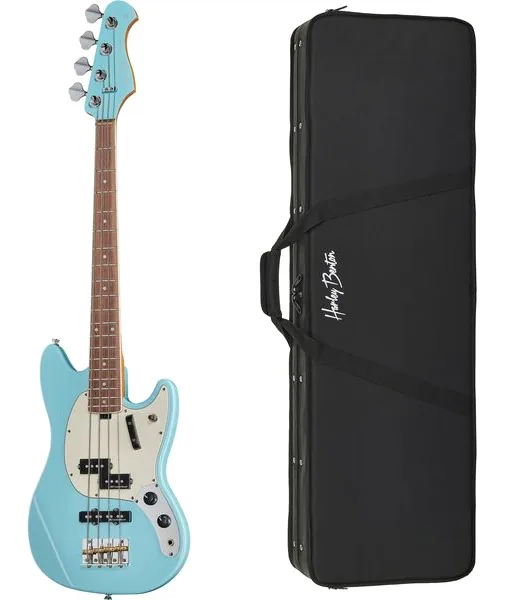 Harley Benton MV-4MSB Daphne Blue w/Case